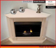 Gel + Ethanol Fire-Places Ethanol Corner Fireplace Model Moskau White N5