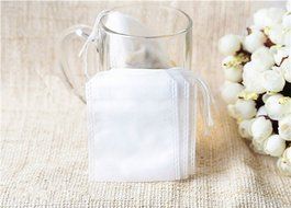 Ewandastore 200 pcs Disposable String Drawstring Empty Heat Seal Filter Paper Tea Bags,2.2x2.8inch