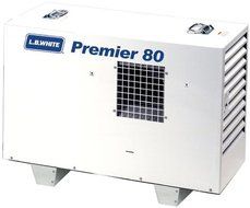 L.B. White TS080 Premier 80 Portable Forced Air Ductable Propane Tent Heater, 80,000 Btuh