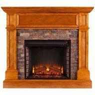 Southern Enterprises Rosedale Electric Media Fireplace Sienna