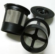 3Pcs Reusable Single Cup Solo Coffee Filter Pod K-Cup Basket Stainless Mesh Coffeemakers