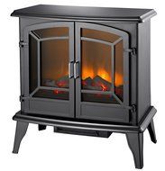 Pleasant Hearth Legacy Panoramic Electric Stove, Vintage Iron N3