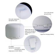 500ml Essential Oil Diffuser by Lumanux - Cool Mist Ultrasonic Air Humidifier with 10 Hours Continuous Mist, 4... N2