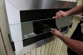 Glass Insert for Square Fireplace Size: Extra Large