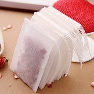 Teabags 100Pcs/Lot 5.5 x 7CM Empty Tea Bags With String Heal Seal Filter Paper for Herb Loose Tea. N2