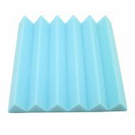 6pcs Acoustic Soundproof Sound Stop Absorption Wedge Studio Foam 12"x 12"x2"Blue N6