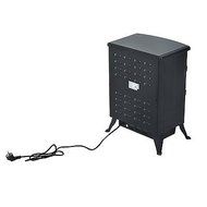 Electric Fireplace Tempered Glass Adjustable 1500W Heater Flame Portable Stove N4