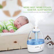 Pictek Cool Mist Ultrasonic Humidifier, 2.6Liter Whole House Humidifiers , Germproof Water Tank, Upto 24Hours... N4