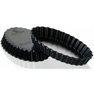Matfer Bourgeat Exoglass Oval Small Tart Pan, Fluted Sides, 4.5&quot;, 12PK 345202