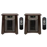 (2) LifeSmart LifePro 2000 Sq Ft 1500W Infrared Quartz Heaters | LS-8WQH