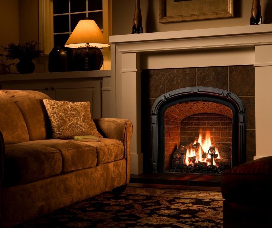 Large Gas Fireplace Logs | 10 Piece Set of Ceramic Wood Logs. All Types of Indoor, Gas Inserts, Ventless & Vent... N7