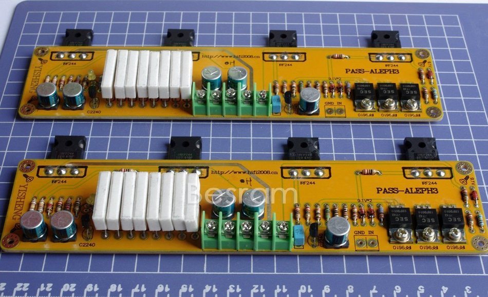 Class A single-ended 2*PASS A3 HIFI Amplifier board IRF9610 IRF244 30W+30W DC25V