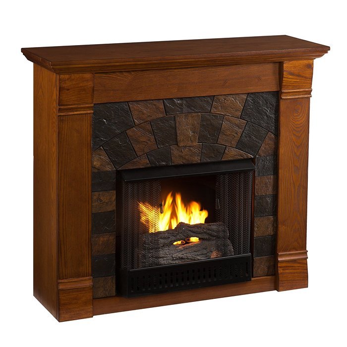 Southern Enterprises Elkmont Oak Electric Fireplace N6
