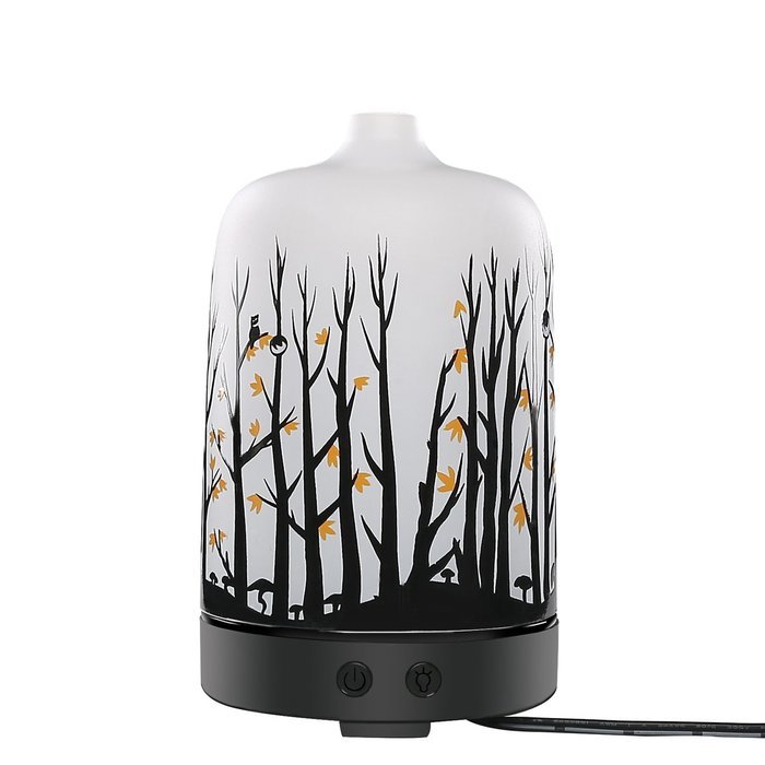 COOSA 100ml US Standard Plug Ultrasonic Aromatherapy Essential Oil Diffuser Cool Aroma Mist Humidifier with Multi-colored... N13