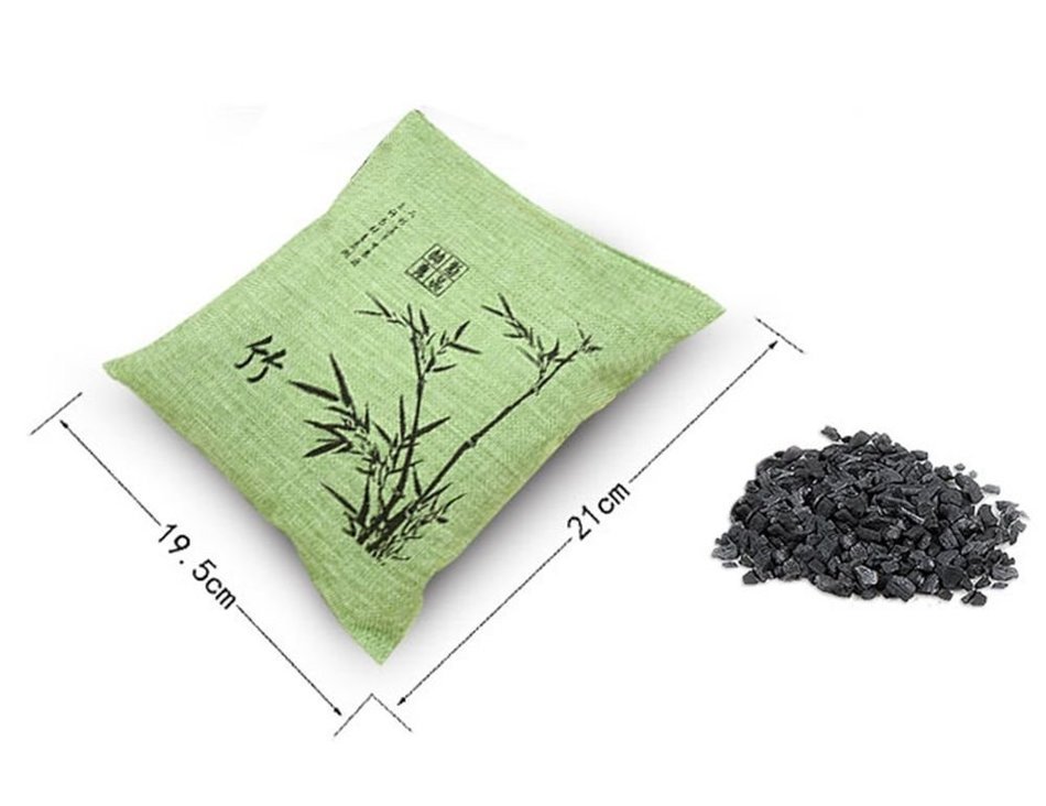 OMyTea&reg; 100% Organic Natural Air Purifying Bamboo Charcoal Deodorizer Bag - Most Effective Odor Remove - Portable... N15