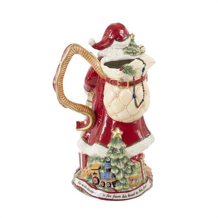 Fitz And Floyd The Night Before Christmas Santa Figurine Pitcher