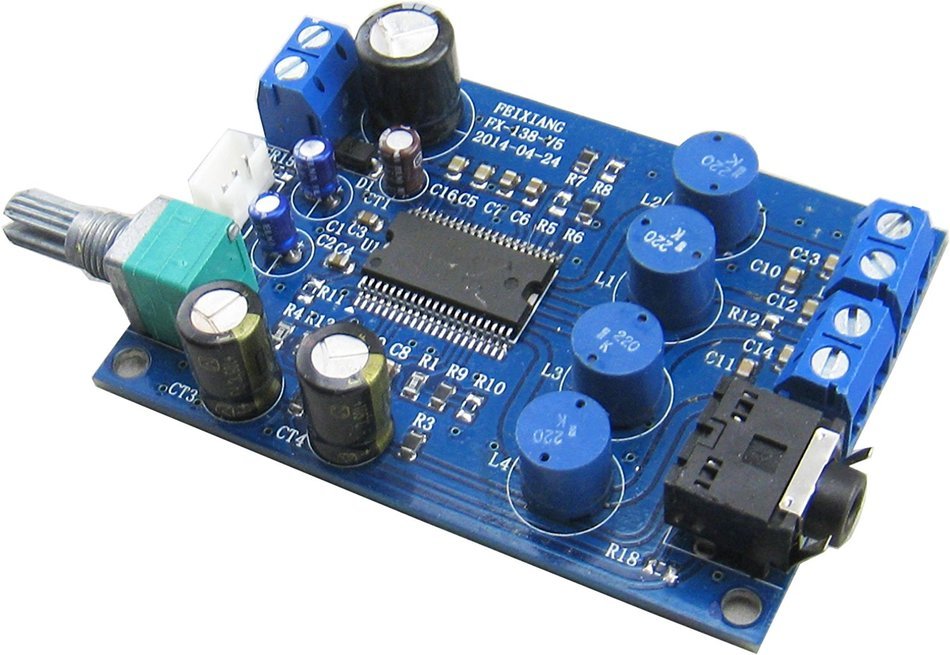 Yeeco 2CH Dual-channel 20W+20W DC9 -14V TA2024 Power Digital Amplifier Board Audio Stereo Amplifier Power Amp...