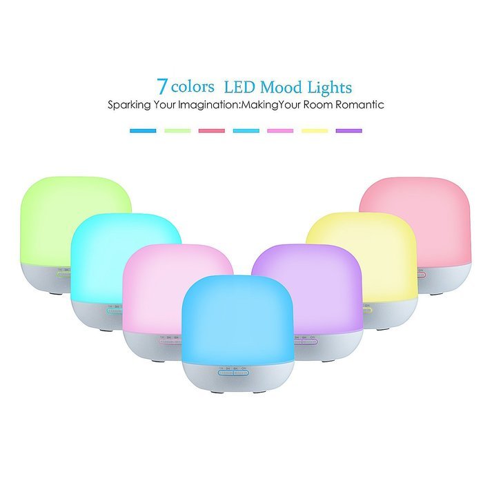 Essential Oil Diffuser, GerTong 300ml Ultrasonic Diffuser Cool Mist Humidifier for Home, Yoga, Office, Spa, Bedroom... N3