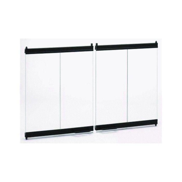 Comfort Flame BDB36B Wood Burning Aluminum Bi-Fold Door, 36-Inch, Brushed Brass