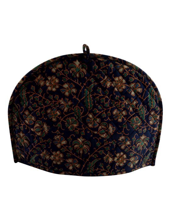 Blue Tea Cosy Cotton 15x11 Tea Cozy Printed Floral By Rajrang N6
