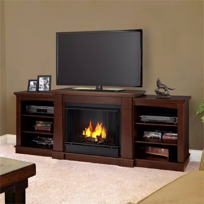 Real Flame Hawthorne Gel Fireplace - Burnished Oak N3