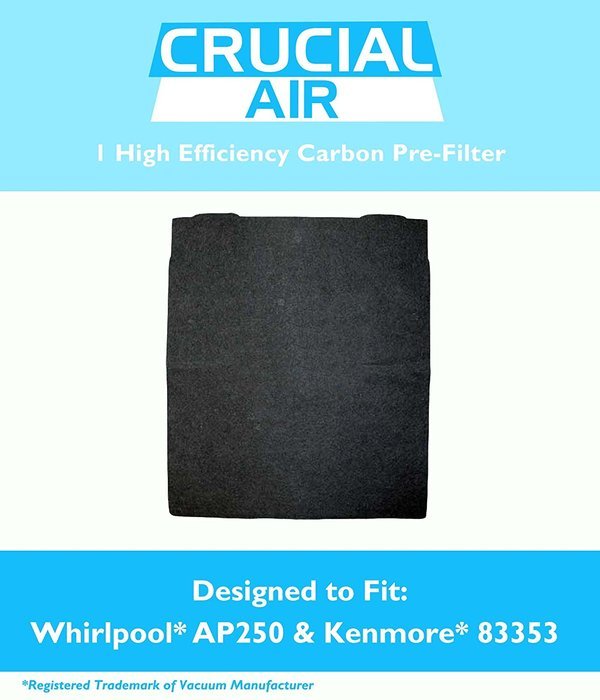 1 Carbon Pre Filter Fits Whirlpool AP150, AP250, 1183051, 1183051K & Kenmore 83377 Air Purifiers, Compare to Part...