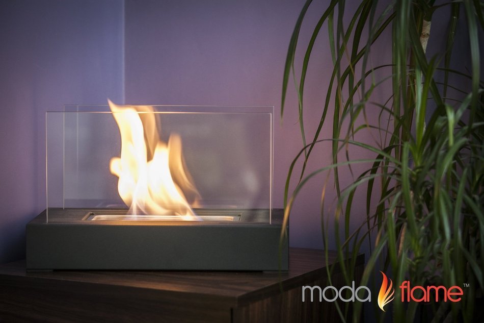 Moda Flame Vigo Bio-ethanol Ventless Tabletop Fireplace