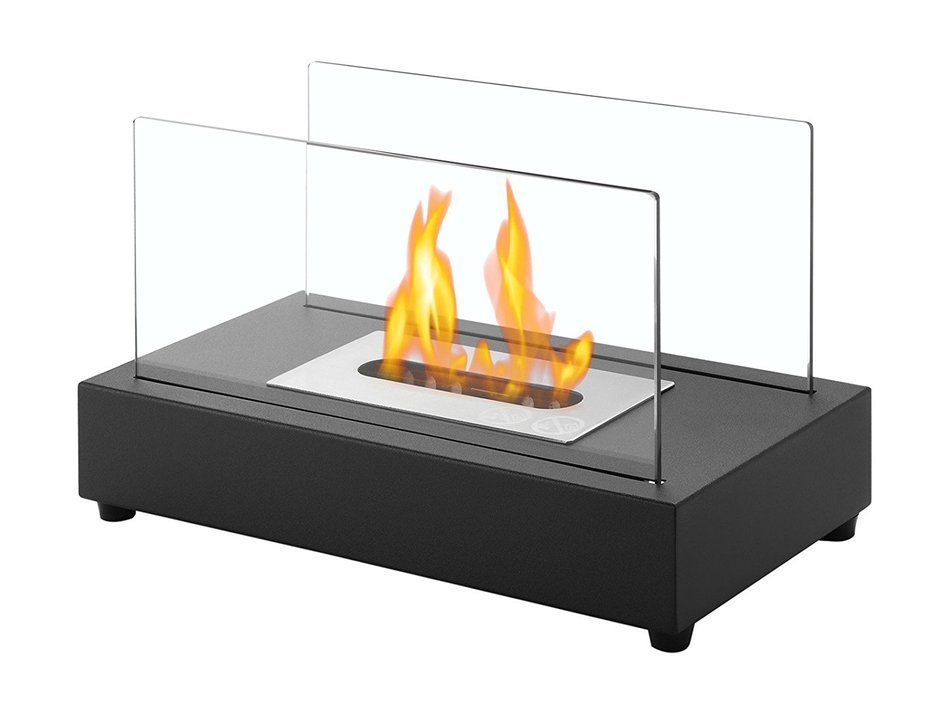 Ignis Portable Tabletop Ventless Bio Ethanol Fireplace - Tower (Stainless Steel) N8