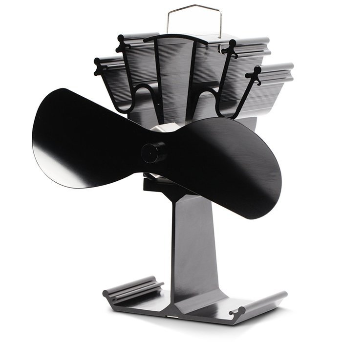 2016 Model - Kenley Heat Powered Eco Friendly Stove Top Fan for Fireplace Wood Log Coal Fire Burner - 4 Blades N3