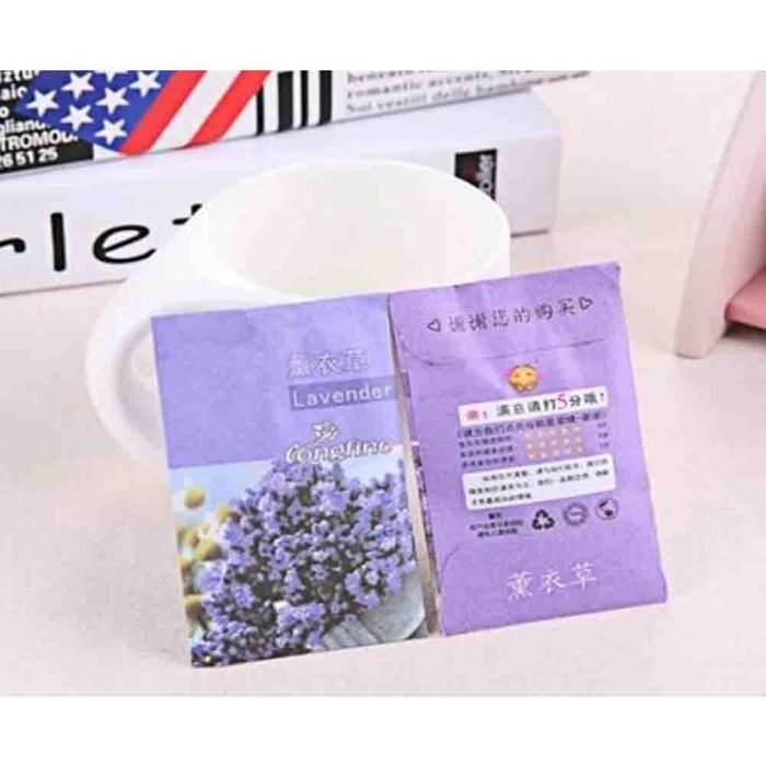 32PCS Lavender Air Purifying Bags Help Sleep Mildew Deodorizer Odor Eliminator N2