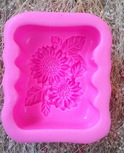 New Arrival! Design 284 Daisy Silicone 3D Fondant Mold, Soap Mold,Cake Decoration Tool