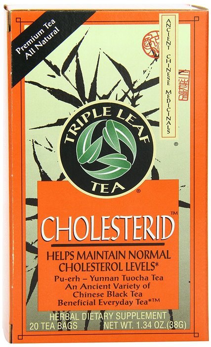 Triple Leaf Tea, Cholesterid, 20 Tea Bags (Pack of 6) N5