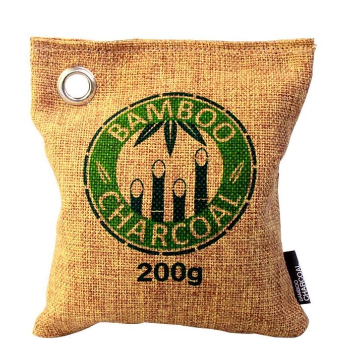 Culon 200g Tan Bamboo Charcoal Bags, Natural Deodorizer Air Freshener, Pack of 2 N7