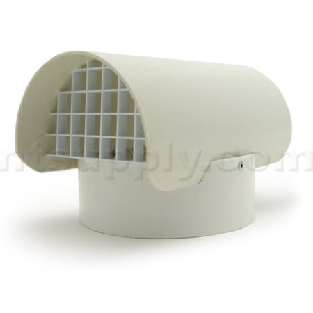 RadonAway Fan Pipe Cap with Screen for 3" PVC