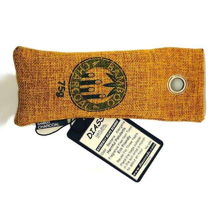 Natural Air Purifying Bags By Diass(Two Bags Per Package） Shoe Deodorizer and Odor Eliminator Naturally Absorbs... N7