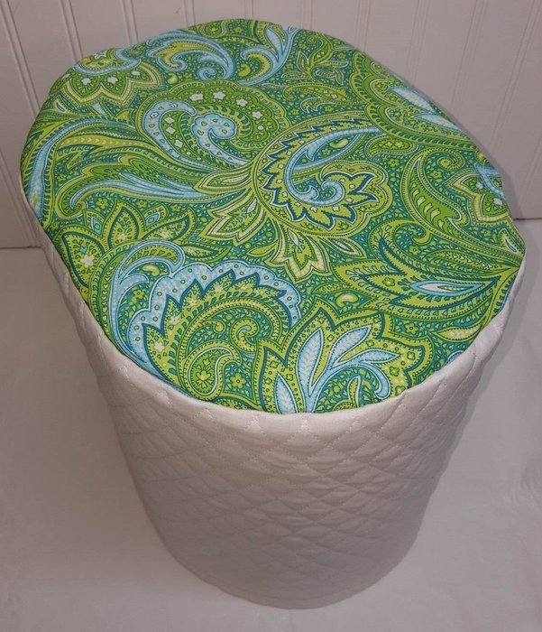 Quilted Green Blue Paisley Keurig Coffee Brewing Systems Cover (K2.0 K200 & K250, Navy Blue)