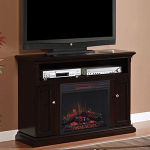 ClassicFlame Cannes Infrared Electric Fireplace Media Cabinet in Espresso - 23MM378-E451