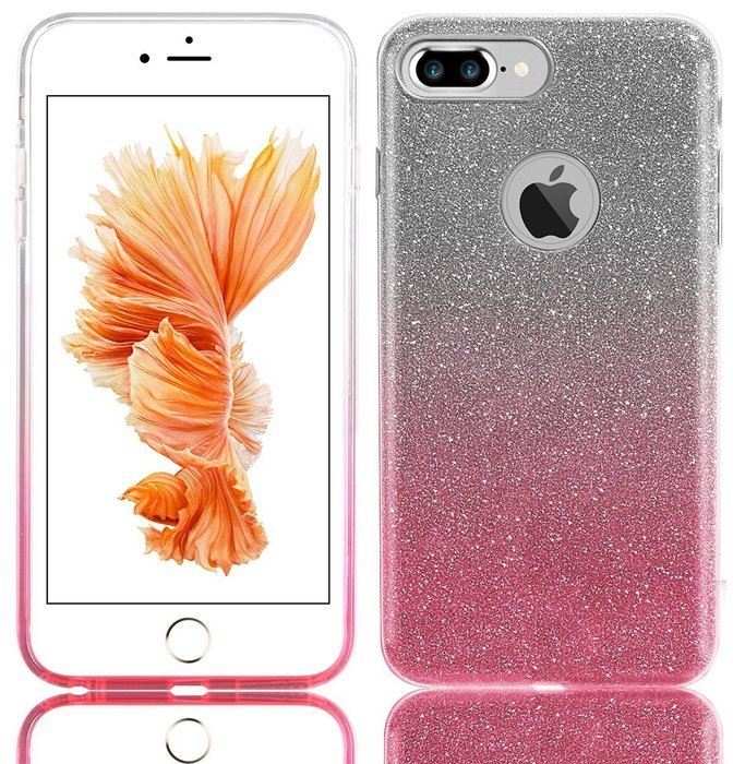 iPhone 7 4.7 Bling Crystal 3 in 1 Case-Auroralove iPhone 7 Beauty Fashion 3 layers Hybrid Bumper Cover [PC Case...