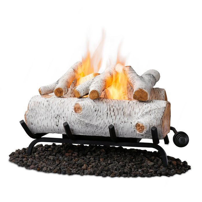 Real Flame 18" Convert-to-Gel Log Set In Oak N2