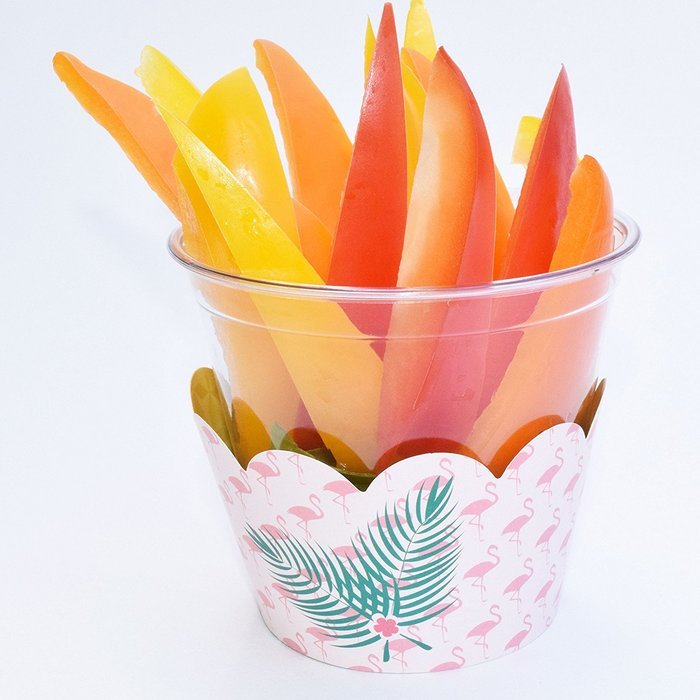 Luau Hawaiian Theme Flamingo Party Supplies, Pineapple Cupcake Decorations, Confetti Couture, 36 Wrappers
