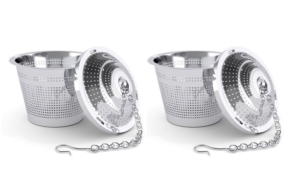 Tea Infuser PER-IHOME Set of 2 Stainless Steel Mesh Tea Filter - Perfect Strainer for Loose Leaf Tea