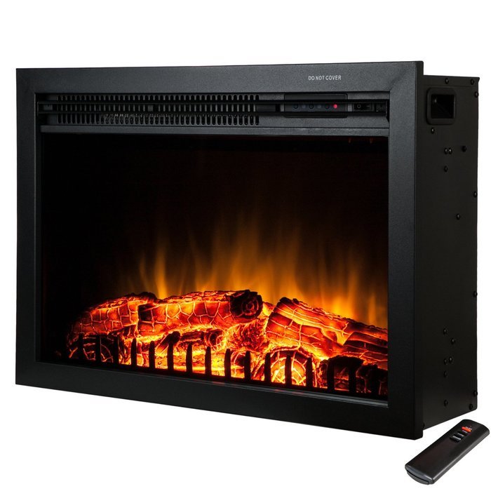 Golden Vantage 23" 5200 BTU 1500W Adjustable Freestanding Tempered Glass Made Electric Stove Fireplace Heater...