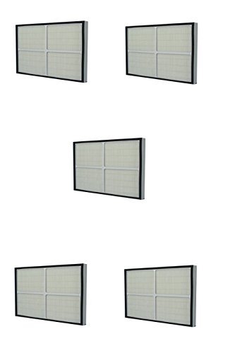 5 pack Replacement HEPA filter for Hunter 30938 QUIET FLO models 30115, 30145, 30170, 30175, 30185 by LifeSupplyUSA