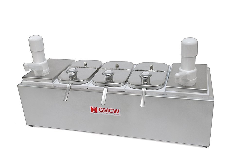 Grindmaster Cecilware 544SC Serving Stations Combination with 2 Super Pumps/5 Crushed Fruit Jars/3 Covers/3 Ladles...