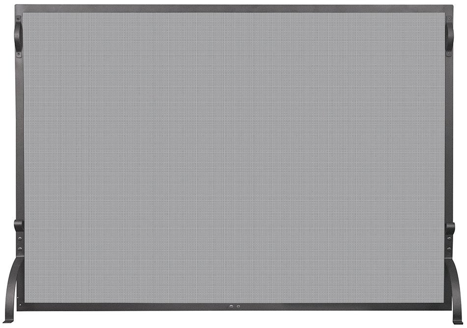 Uniflame 1 Panel Wrought Iron Spargkguard Fireplace Screen