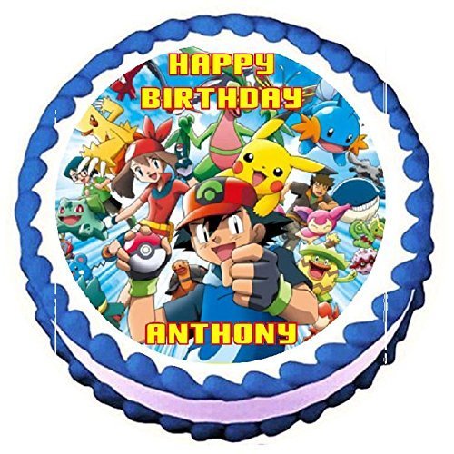 Pokemon Edible Frosting Sheet Cake Topper - 7.5" Round