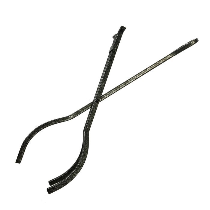 Amagabeli Fireplace Toolset 5 Pieces Wrought Iron Tools Rustic Leaf Design , 30-inch High , Pewter N2