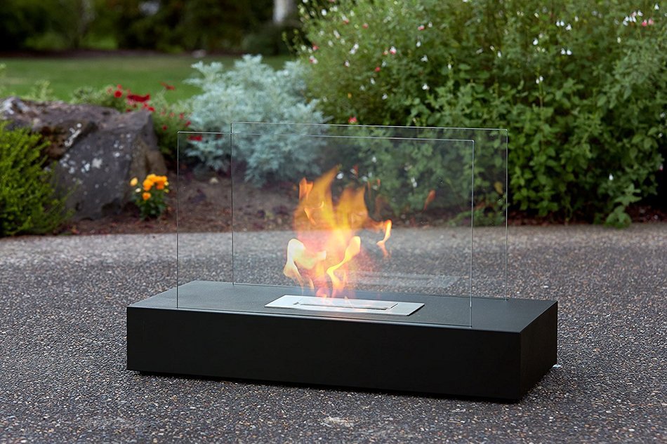 X-Large 31.5" Ventless Ethanol Alcohol Freestanding Fireplace - Tabletop Design Great for Indoor & Outdoor Living... N2