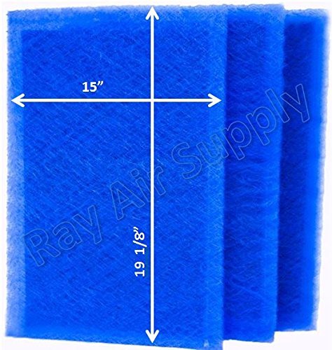 Dynamic Air Cleaner Replacement Filter Pads 16 1/2 x 21 5/8 Refills (3 Pack) N2