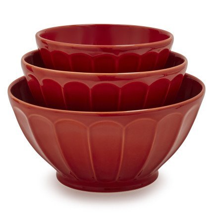 Sur La Table Stoneware Mixing Bowls 4806+4785+4772 , Set of 3